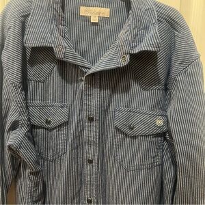 Men’s Blue Ranchwear Striped Shirt